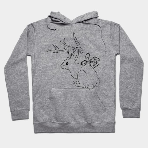 JACKALOPE Hoodie by TheMidnightBruja